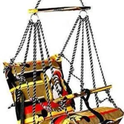 onechoice Cotton Hanging Swing Kids Folding & Washable Jula Swings (Multicolor) Swings-image-62