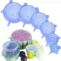 Flexible Covers for Rectangle, Round, Square Bowls, Dishes, Plates 2.6 inch, 3.8 inch, 4.5 inch, 5.7 inch, 6.8 inch, 8.11 inch Lid Set-20