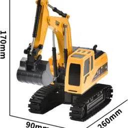 indusbay 6 Channel Rechargeable RC Excavator with Working Diecast Boom and Demo Mode image 3