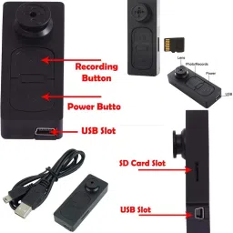SNARIOVSN spy button spy camera CCTV Button Hidden Camera Spy Camera image 5