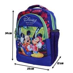 Kuber Industries Unisex Mickey Mouse & Minnie Mouse Printed Backpack image 4