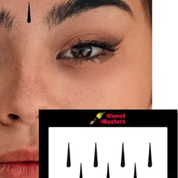 Comet Busters 5 Pcs Reusable Designer Bindis - Black image 3