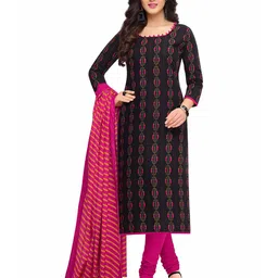 MIRAAN Printed Pure Cotton Unstitched Dress Material-image-94