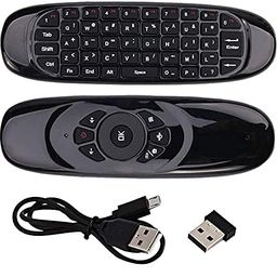 RyzCare Air Mouse Remote, C120 USB 2.4G Wireless Keyboard and Mouse Air Fly Remote Mouse Keyboard with Color Backlight and Motion Detection, Mini Wireless Keyboard for Smart TV, Laptops. image 1