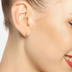 Zaveri Pearls  Set of 25 Gold Plated Contemporary Studs & Hoops Earrings image 3