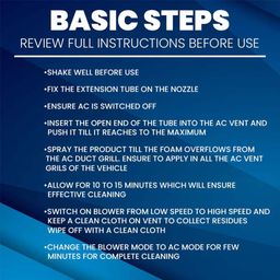 BLACKBIRD Car AC Vent & Duct Cleaner Odour Neutralizer Spray with Long Nozzle Pipe – Effective Cleaning Solution for Automobile Air Conditioning Systems image 4