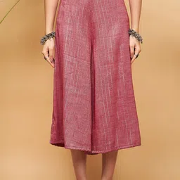 InWeave Self Design A-Line Kurta with Palazzos image 5