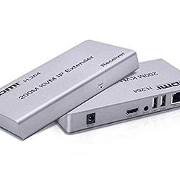 foxaa KVM 200 Meter, H.264 HDMI and KVM Extender Over IP Transmit HDMI Plus KVM Signals up to 200 Meters by a Single CAT5/5e/6 Cable at fullHD 1080P@60HZ. image 2