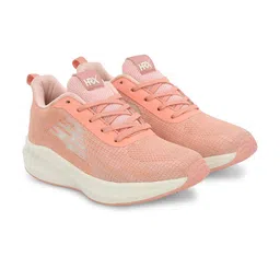 HRX by Hrithik Roshan Women Peach-Coloured And White Memory Foam Non-Marking Running Shoes image 2