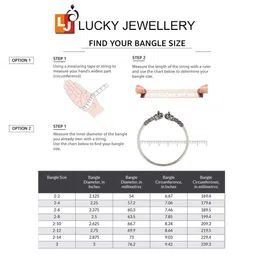 LUCKY JEWELLERY Set Of 2 18K One Gram Gold-Plated Bangles image 2