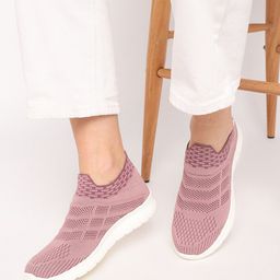 Marc Loire Women Lightweight Mesh Comfort Insole Contrast Slip-On Sneakers-44