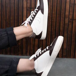DressBerry Women Brown Round Toe Lightweight Sneakers-image-5