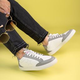 DressBerry Women Grey Round Toe Lightweight Sneakers-image-6