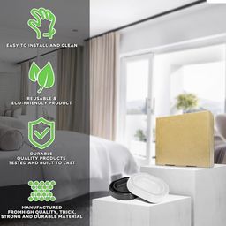rat drain flap Bed Bug Trap Interceptors | Bed Bug Trap | Bed Bug Traps Monitor and Detectors | Bed Bug Traps for Bed (Black - 4 Pcs) image 5