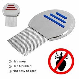 Geeta Enterprises Terminator Lice Comb| Stainless Steel Lice Comb for Women, Men & Kids| Nit Comb for Head Lice Treatment, Removes Nits| Scalp Louse And Eggs Remover(ONE LICE COMB, Random Color) image 3