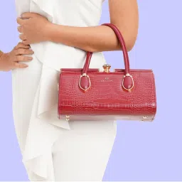 Lavie Luxe Women's Dazzle Frame Bag (D Red) (M)-picture-45
