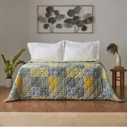 Chumbak Egypt Patchwork Yellow Comforter- Double Bed-picture-25