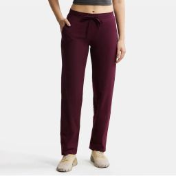 Jockey 1302 Women Super Combed Cotton Elastane Trackpants - Wine Tasting-picture-0