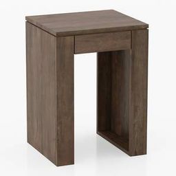 urban ladder Epsilon Solid Wood Side Table in Danish Walnut Finish-picture-25