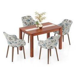urban ladder Atlas Crest Solid Wood 4 Seater Dining Set in-picture-7
