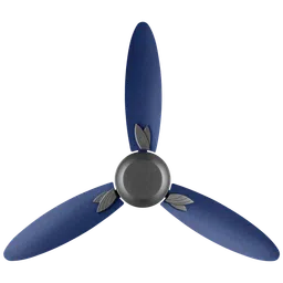 USHA Bloom Magnolia 1250mm 3 Blade Copper Motor Ceiling Fan (Dust Resistant, Sparkle Grey and Blue)-image-70