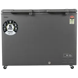 Haier Titanium 595 Litres 5 Star Double Door Deep Freezer with Stabilizer Free Operation (HFC-595DME5, Grey)-image-76
