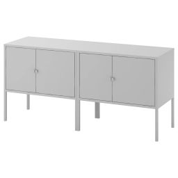 ikea lixhult Cabinet combination, grey, 120x35x57 cm-picture-14
