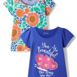 Honeyhap Pack of 2 Floral Printed Cotton Top-picture-14