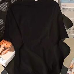 Outzidr Women Black Round Neck Tshirt-image-93