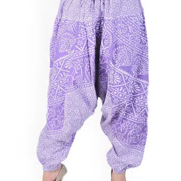 Exotic India Women Hyacinth-Purple Harem Trousers-image-28