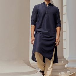 Andamen Mandarin Collar Straight Kurta-image-101