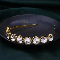 Anouk Women Embellished Kundan Studded Hairband-image-99