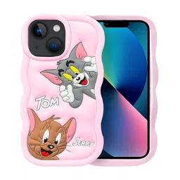 CASE CREATION Tom and Jerry Cartoon iPhone 14 Real 3D Back Case Mobile Accessories-19