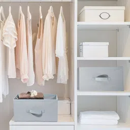 Kuber Industries Grey 3 Pieces Non Woven Drawer Storage Organizer-46