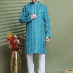 Armaan Ethnic Men Ethnic Motifs Printed Regular Kurta with Pyjamas-16