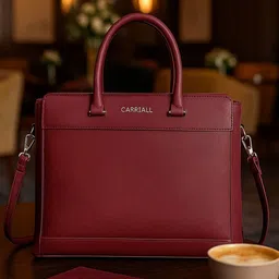 CARRIALL Structured Tote Bag With Tasselled-image-35