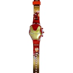 SWADESI STUFF Unisex Kids Printed Dial & Straps Digital Multi Function Automatic Watch 3D IRONMAN image 4