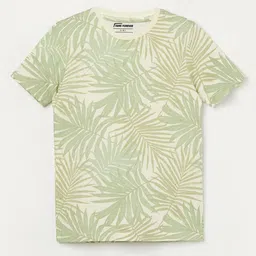 Fame Forever by Lifestyle Boys Floral Printed Round Neck Cotton T-shirt-picture-14
