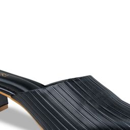 Anngiri Striped Regular Block Mules image 4