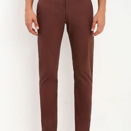Allen Solly Men Slim Fit Mid-Rise Flat-Front Casual Trousers-image-59