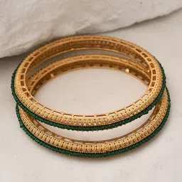 JAYPORE Set Of 2 Beaded Bangles-picture-12