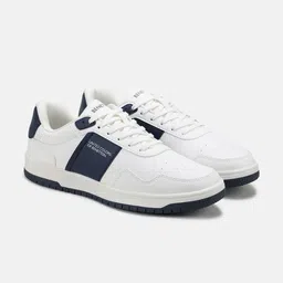 United Colors of Benetton Men Perforations Lace-Ups Round Toe Sneakers-26