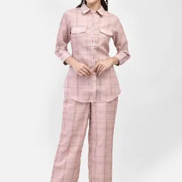 FUTURO Checked Shirt With Trouser Co-Ords-picture-22
