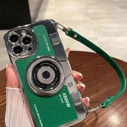 Luxury Kase Retro Vintage Camera Style Leather iPhone 16 Pro Back Case Mobile Accessories-image-70
