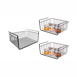 Go Hooked Black Set of 3 Regular Drawer Organiser Organisers-41