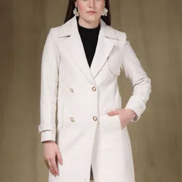 Juelle Notch Lapel Collared Over Coat-image-93