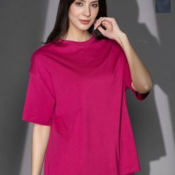 TITTLI Pack Of 2 Drop-Shoulder Sleeves Cotton Oversized T-shirt-image-64