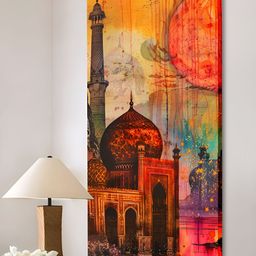 Art Street Orange & Brown 1 Piece Canvas Other Wall Paintings-image-28
