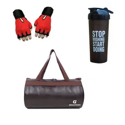 GROUPERS Medium Foldable Sports or Gym Duffel Bag-image-82