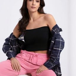 R.Code by The Roadster Life Co. Women Off-Shoulder Cotton Crop Top-image-86